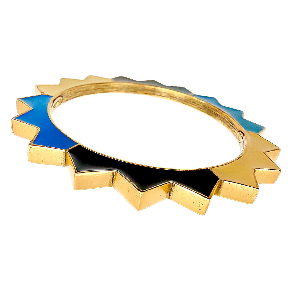 Oscar de la Renta Spiked Enamel Bangle Bracelet – Rare Original Sample