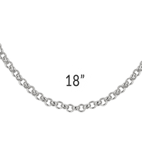 Ritzy Couture DeLuxe Luxury Necklace Chains For Charms - Fine Silver Plating