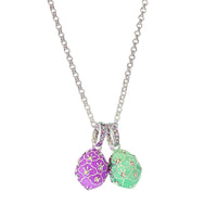 Mint Green Easter Egg Enhancer Charm by Ritzy Couture DeLuxe-Fine Silver Plating