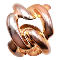 Kenneth Jay Lane Original Sample Sleek Entwined Rose Gold Knot Bracelet USA