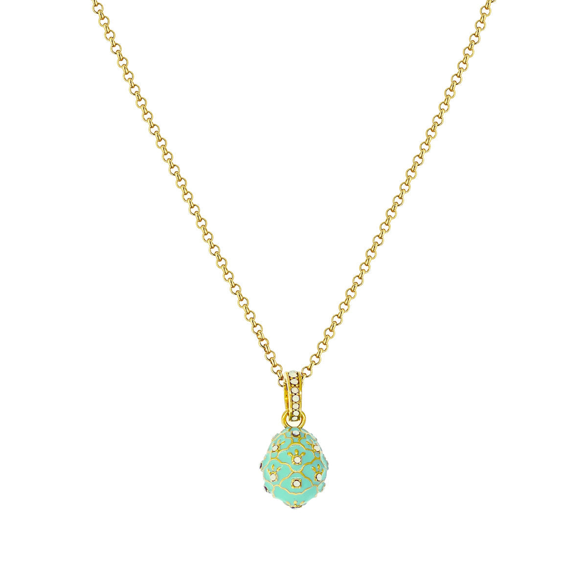 Mint Green Easter Egg Enhancer Charm by Ritzy Couture DeLuxe-18K Gold Plating