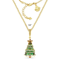 Sparkling Christmas Tree Enhancer Charm by Ritzy Couture DeLuxe - 18k Gold Plated Brass