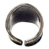 Tabra Jewelry 925 Sterling Silver Embossed Larimar Pear Ring Size 8.5 - 00K525