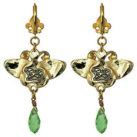 Ritzy Couture Monarch Butterfly Multi Color Dangle Leverback Earrings (Goldtone) - Multicolor