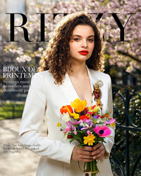 Lunch at The Ritz Ladybug Statement Pin Red Enamel Movable Wings 22k Gold-Plated