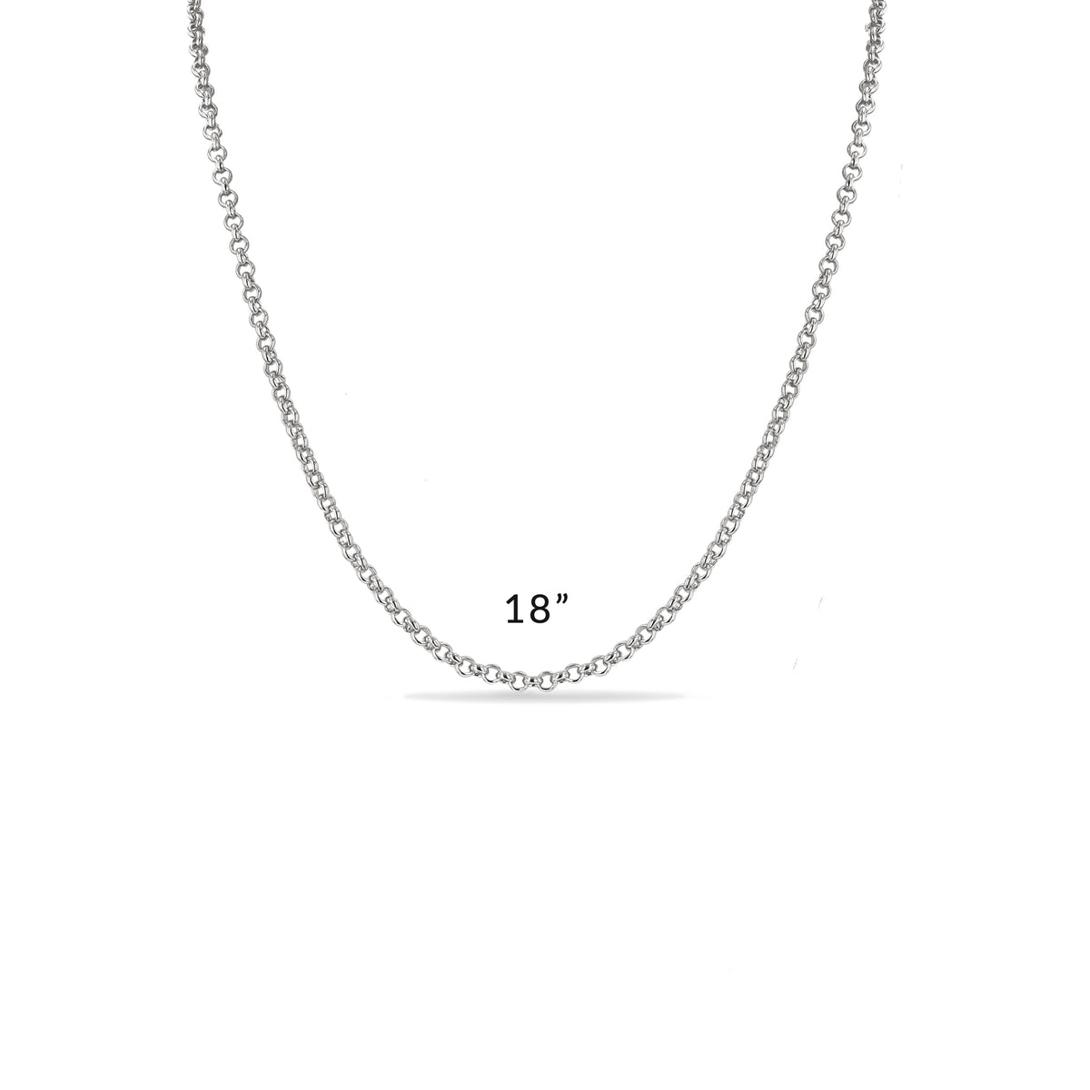 Ritzy Couture DeLuxe Luxury Necklace Chains For Charms - Fine Silver Plating