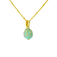 Mint Green Easter Egg Enhancer Charm by Ritzy Couture DeLuxe-18K Gold Plating