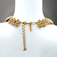 Oscar de la Renta Art Nouveau Grape Vine Gold-Plated Necklace 16" + Extender