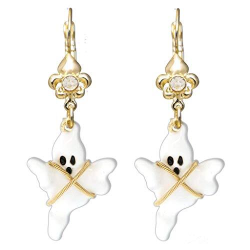 Ritzy Couture "Ghost Story" Spooky Halloween Earrings (Goldtone)