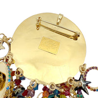 Lunch at The Ritz Celestial Moon and Sun Convertible Brooch Pendant and Bracelet