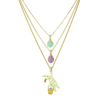 Mint Green Easter Egg Enhancer Charm by Ritzy Couture DeLuxe-18K Gold Plating