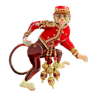 Lunch at The Ritz, Rare Organ Grinder Monkey Pin with Articulated Limbs