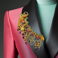 Lunch at The Ritz, Year of the Dragon Parade Brooch with Movable Sections