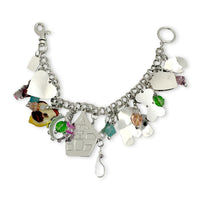 Lunch at The Ritz Dog’s Life Silver Charm Bracelet – Whimsical Collectible Jewelry