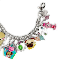 Lunch at The Ritz Dog’s Life Silver Charm Bracelet – Whimsical Collectible Jewelry