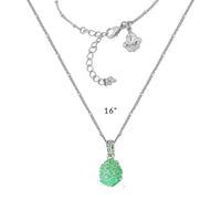 Mint Green Easter Egg Enhancer Charm by Ritzy Couture DeLuxe-Fine Silver Plating