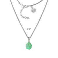 Mint Green Easter Egg Enhancer Charm by Ritzy Couture DeLuxe-Fine Silver Plating