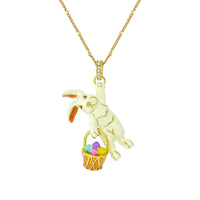 Adorable Easter Bunny Enhancer Charm by Ritzy Couture DeLuxe-18K Gold Plating