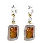 Tabra Jewelry 925 Sterling Silver & Bronze Post Earrings, 00K548