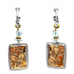 Tabra Jewelry 925 Sterling Silver & Bronze Post Earrings, 00K548