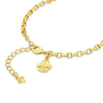 Merry Christmas Multi Charm Necklace by Ritzy Couture DeLuxe – 22k Gold Plated