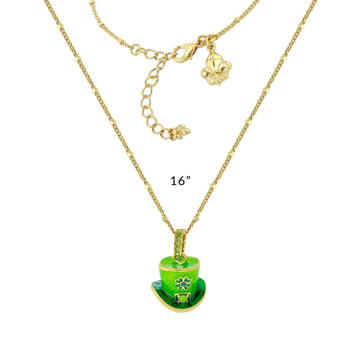 Leprechaun St Patricks Enhancer Charm by Ritzy Couture DeLuxe- 18k Gold Plating