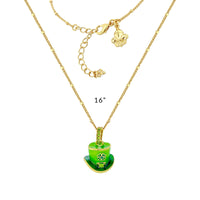 Leprechaun St Patricks Enhancer Charm by Ritzy Couture DeLuxe - 18k Gold Plating