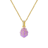 Lavender Easter Egg Enhancer Charm by Ritzy Couture DeLuxe-18K Gold Plating