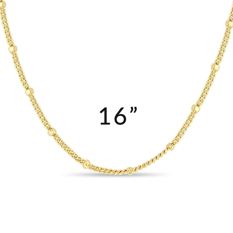 Ritzy Couture DeLuxe Luxury Necklace Chains For Charms - 22k Gold Plating