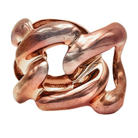 Kenneth Jay Lane Original Sample Sleek Entwined Rose Gold Knot Bracelet USA