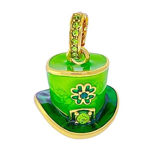 Leprechaun St Patricks Enhancer Charm by Ritzy Couture DeLuxe- 18k Gold Plating