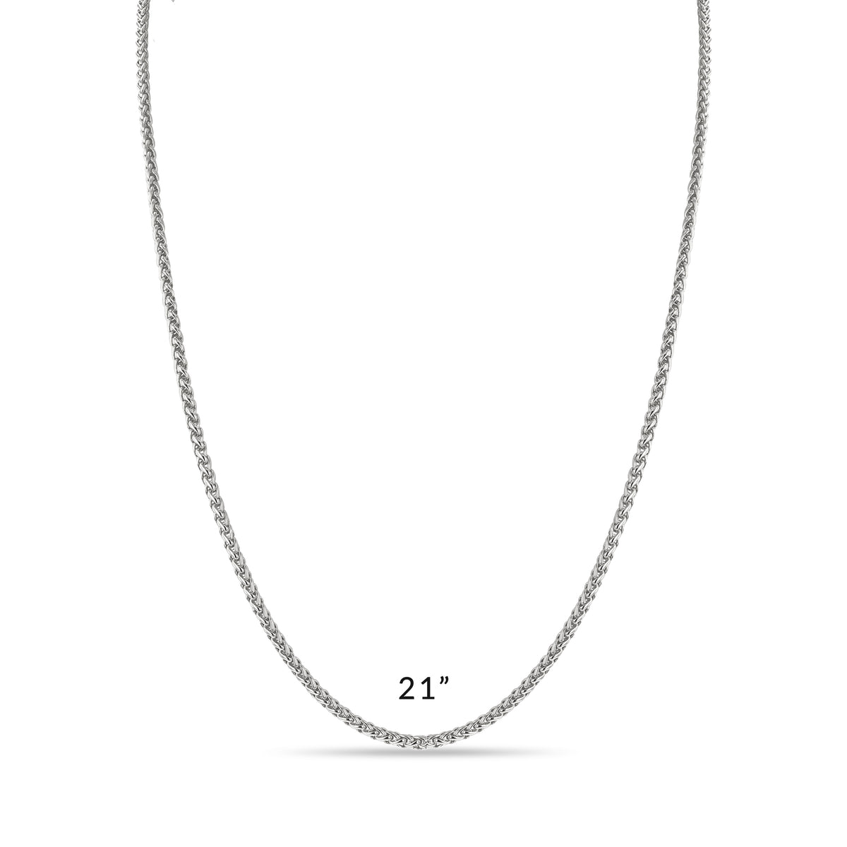 Ritzy Couture DeLuxe Luxury Necklace Chains For Charms - Fine Silver Plating