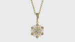 Crystal Snowflake Removable Enhancer Charm by Ritzy Couture DeLuxe - 18k Gold Plated