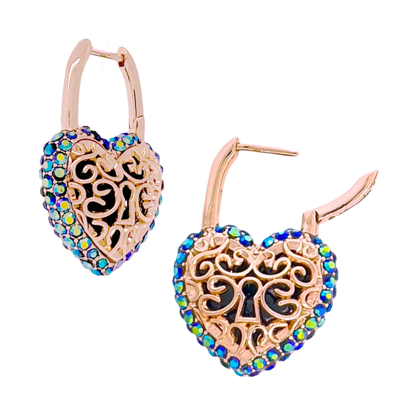 Filled With Love Sparkling Jet AB Earrings
