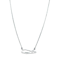 LONG ISLAND SILHOUETTE NECKLACE - SILVER