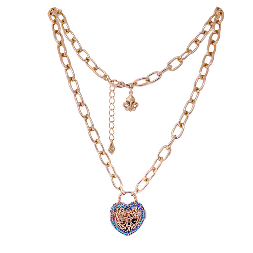 Jet AB "Locket Full of Love" Pendant by Ritzy Couture