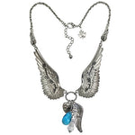 "Angels Among Us" Charm Necklace | Angel Wings Jewelry | Back Side
