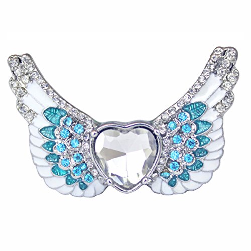 "Angels Among Us" Heart & Angel Wing Ring - Angel Jewelry