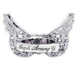"Angels Among Us" Heart & Angel Wing Ring | Ritzy Coutre Sign