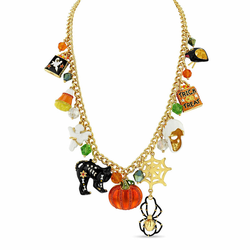 "Trick or Treat" - Halloween Multi Charm Necklace