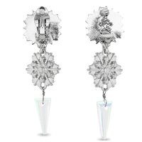 Crystal Snowflake Charm Earrings | Snowflake Earrings