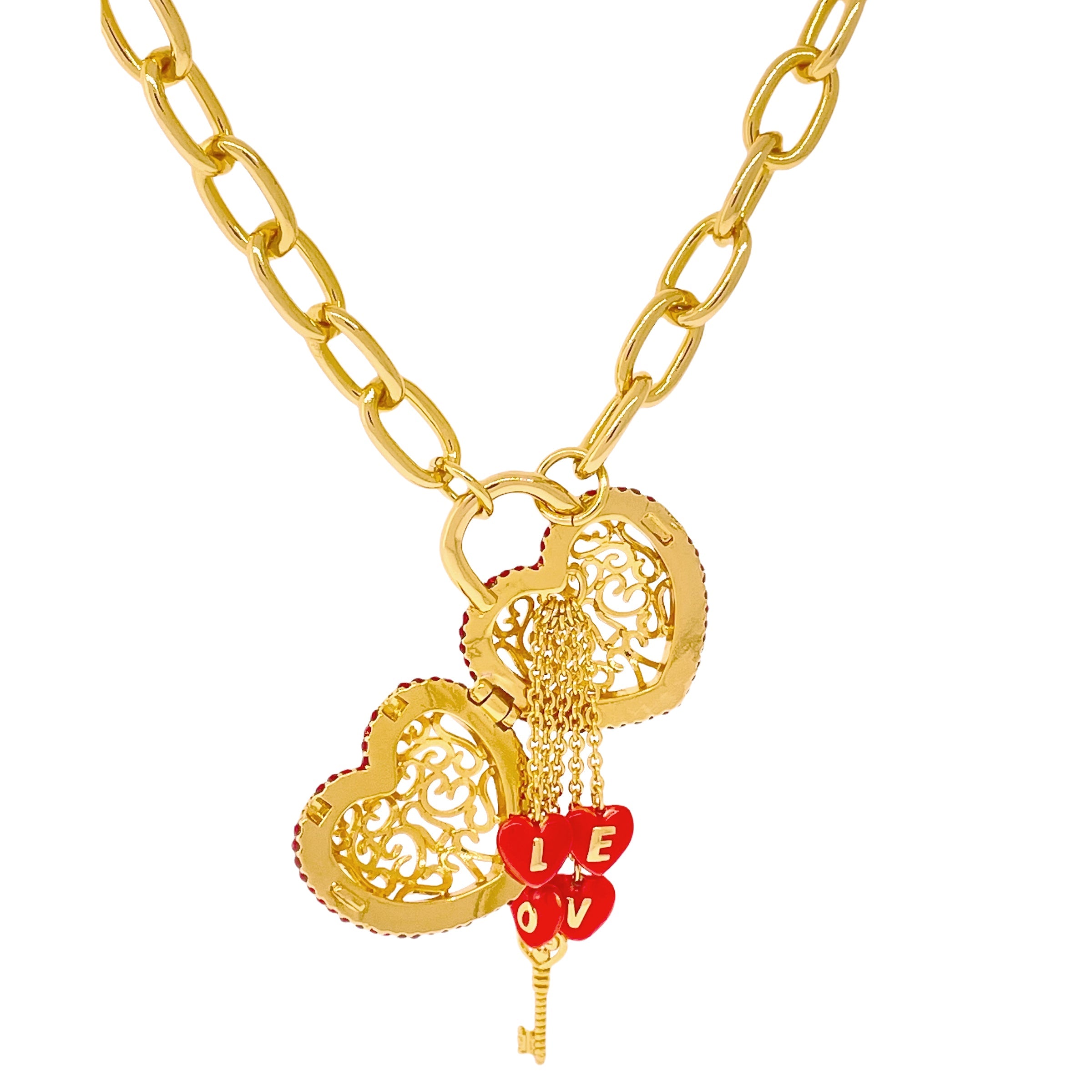 Ritzy Couture DeLuxe Locket Full of Love Necklace