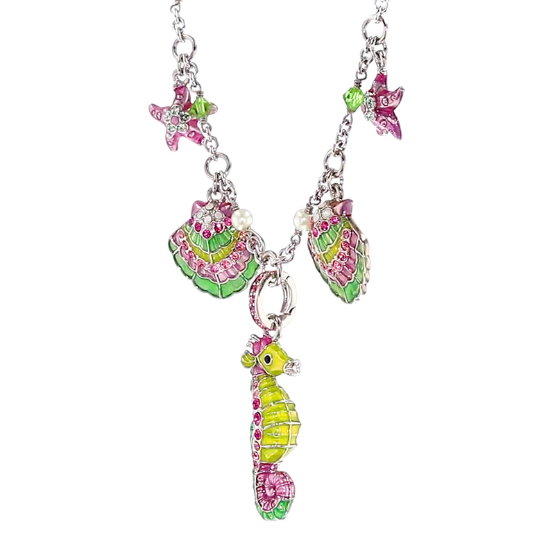 By The Sea Charm 16" Pastel Necklace by Ritzy Couture