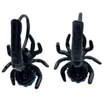 Spooky Halloween Spider Leverback Earrings Ritzy Couture DeLuxe Hematite Plating