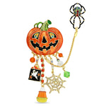 Jack O Lantern Pumpkin Halloween Pin/Pendant-Ritzy Couture