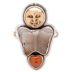 Tabra Jewelry - Antique Bronze Amber Connector Charm