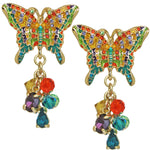 Butterfly Multi-Color Dangle Earrings | Butterfly Jewelry