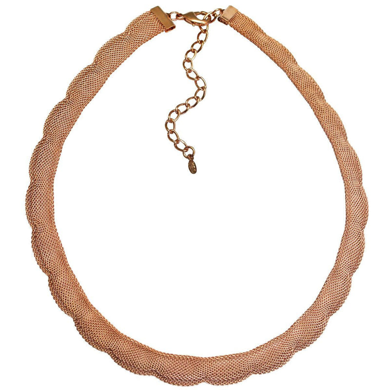 Scalloped Mesh Choker Necklace For Women