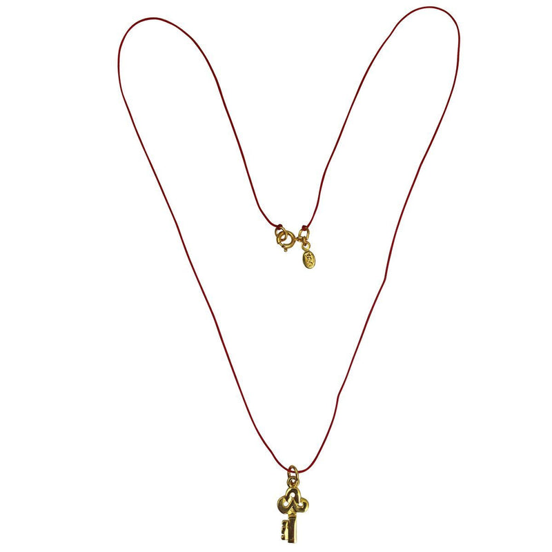 Key Charm Pendant Necklace - Necklace Jewelry - Back Side