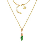 Ritzy Couture Green Christmas Lights and Swarovski Crystal Enhancer Charm (Goldtone)